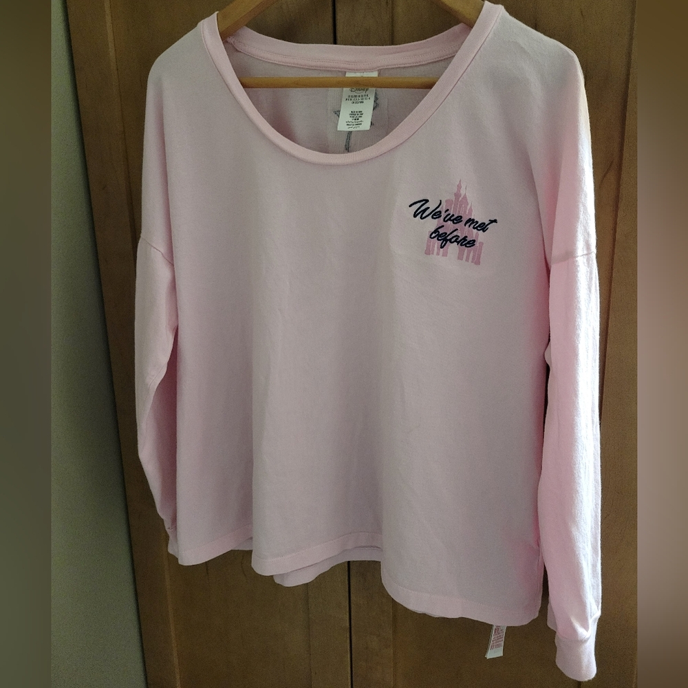 Disney Aurora Long Sleeve Pink Sleeping Beauty Shirt- Size XL